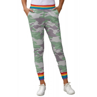 Rainbow Stripe Camo Casual Pants