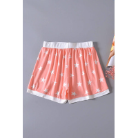 Salmon Star Print Leisure Shorts