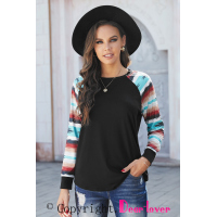 Black Desert Love Tribal Sleeve Top 