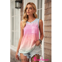 Multicolor Ombre Tank Top