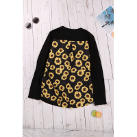 Sunflower Patch Pocket Long Sleeve Top