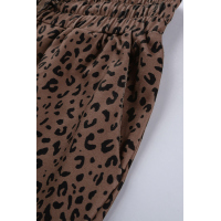 Brown Breezy Leopard Joggers