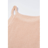 Apricot Keyhole Knit Tank Top