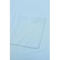 Knit Pocketed Tee with Side Slits