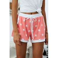 Salmon Star Print Leisure Shorts