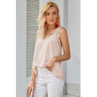 Apricot Facade Lace Cami Tank Top