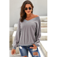 Gray Our Country Roads Thermal Top