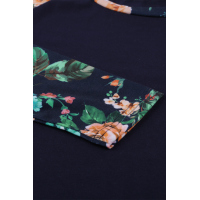 Floral Splicing Long Sleeve T-Shirt