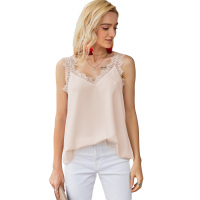 Apricot Facade Lace Cami Tank Top