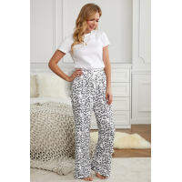 Leopard Print Loose Fit Pants