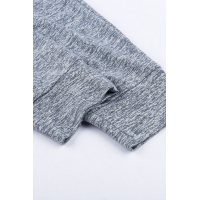 Heathered Gray Pocketed Casual Joggers