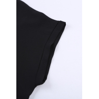 Black Zip To It Blouse