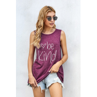 Be Kind Wine Tank Top