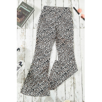 Leopard Print Bell Bottom Pants