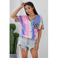 Hypnotized Tie Dye Leopard Top