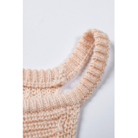 Apricot Keyhole Knit Tank Top