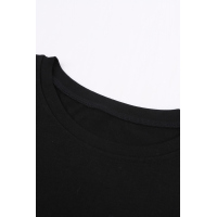 Sequin Pocket Black Short Sleeve T-shirt