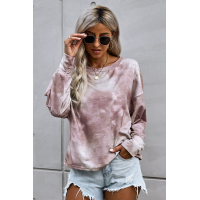 Tie Dye Pullover Long Sleeve Top