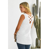 White Velocity Zip Tank