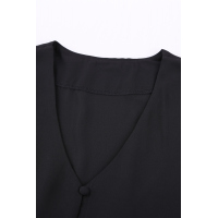 Black Forever Tonight Button Tie Top