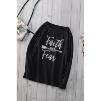 Faith OVER Fear Black Shirt