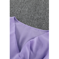 Purple Draped Blouse