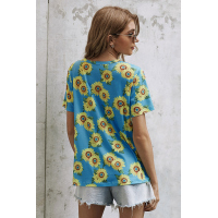 Sunflower Hollow Out T-shirt