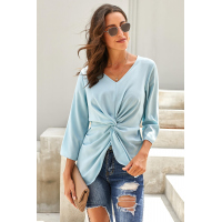 Sky Blue On The Daily Twist Front Top