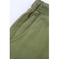 Green Pocketed Drawstring Joggers