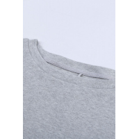 Gray Longline Pocketed Top