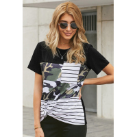 Striped Camo Pocket T-Shirt