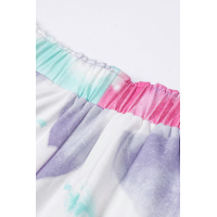 Pink Tie-dye Terry Shorts