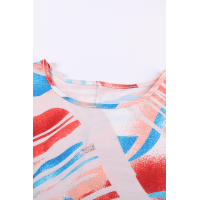 Tie-dye Print Flowy Dolman Top