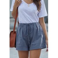 Dusty Blue Strive Pocketed Shorts