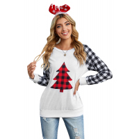 Merry Christmas Gray Long Sleeve Top