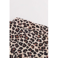 Leopard Short Sleeve Button Shirt