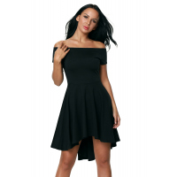 Black All The Rage Skater Dress