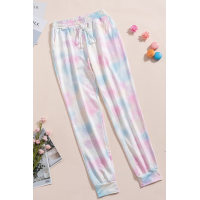 Multicolor Drawstring Tie Dye Jogger