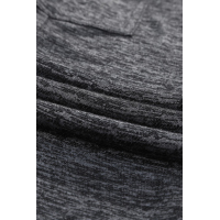 Heathered Black Pocketed Casual Joggers