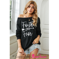 Faith OVER Fear Black Shirt