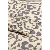 Long Sleeve Leopard Print Mini Dress