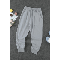 Gray Causal Pockets Pants