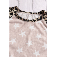 Style In The Wild Star Print Short Sleeve Top