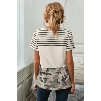 Camo Colorblock Pocket Tee