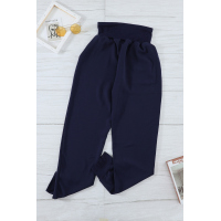 Blue Pocketed Casual Joggers