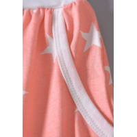 Salmon Star Print Leisure Shorts