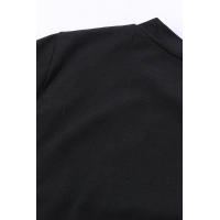 Color Block Panel Front T-shirt with Knot