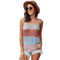 Multicolor Knitted Cami Tank Top