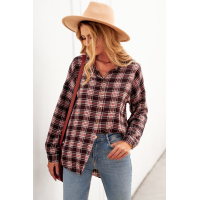 Multicolor Relaxed Fit Plaid Button Shirt