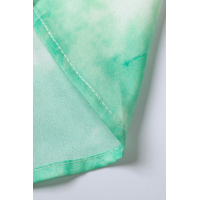 Green Whirlwind Tie Dye Button Shirt with Pocket